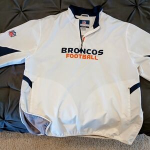 Broncos Football White Pullover Jacket